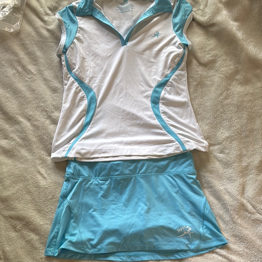 Blue and White Skorts for Active Comfort